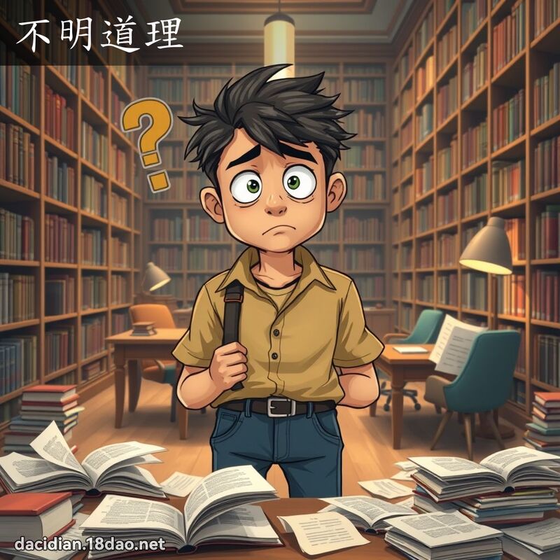 不明道理 - 国语大辞典配图