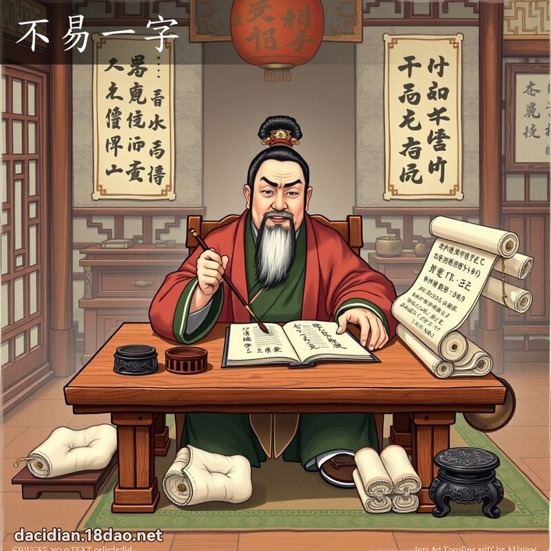 不易一字 - 國語大辭典配圖