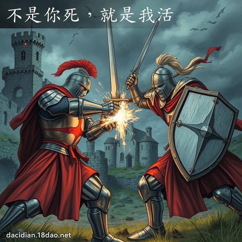 不是你死，就是我活 - 國語大辭典配圖