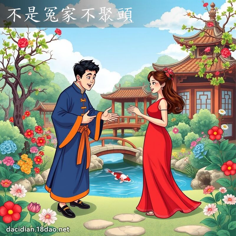不是冤家不聚頭 - 國語大辭典配圖