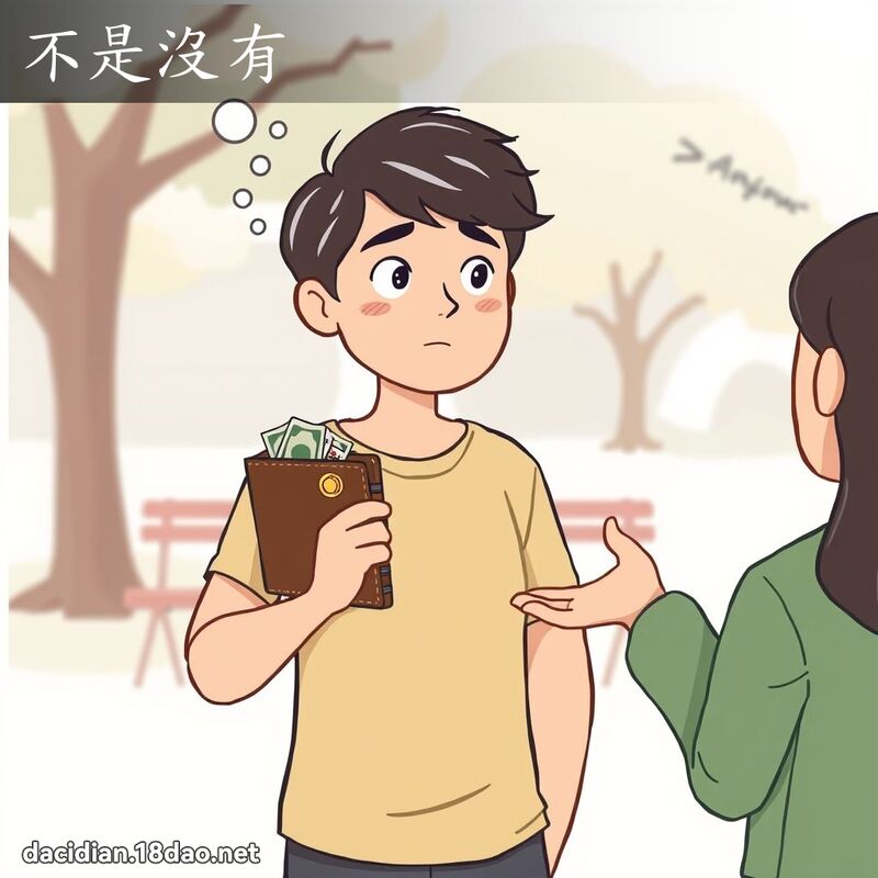 不是沒有 - 國語大辭典配圖