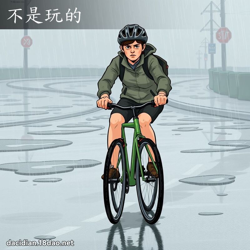不是玩的 - 國語大辭典配圖