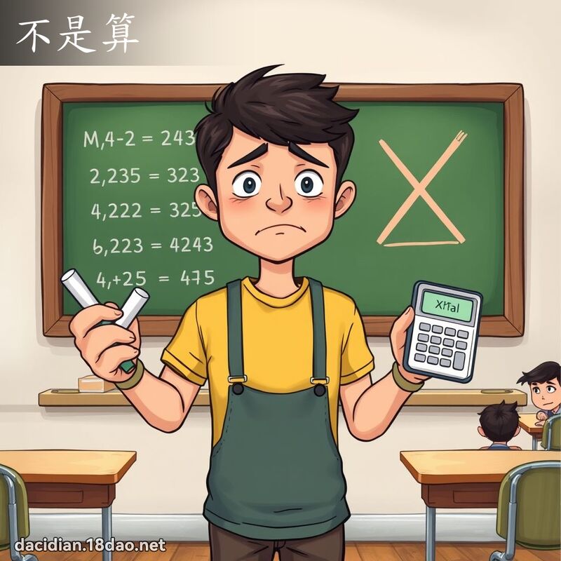 不是算 - 國語大辭典配圖