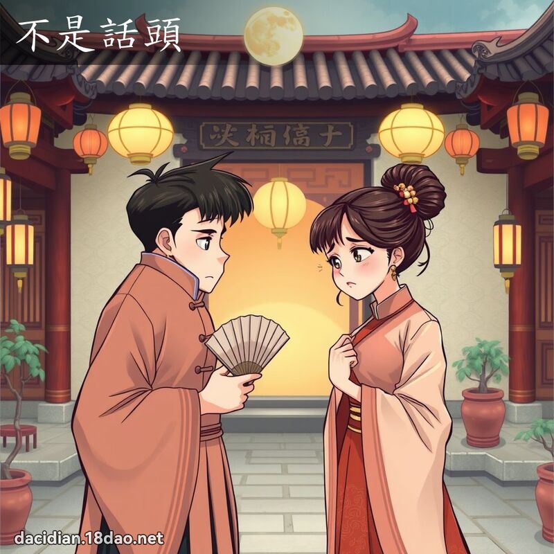 不是話頭 - 國語大辭典配圖
