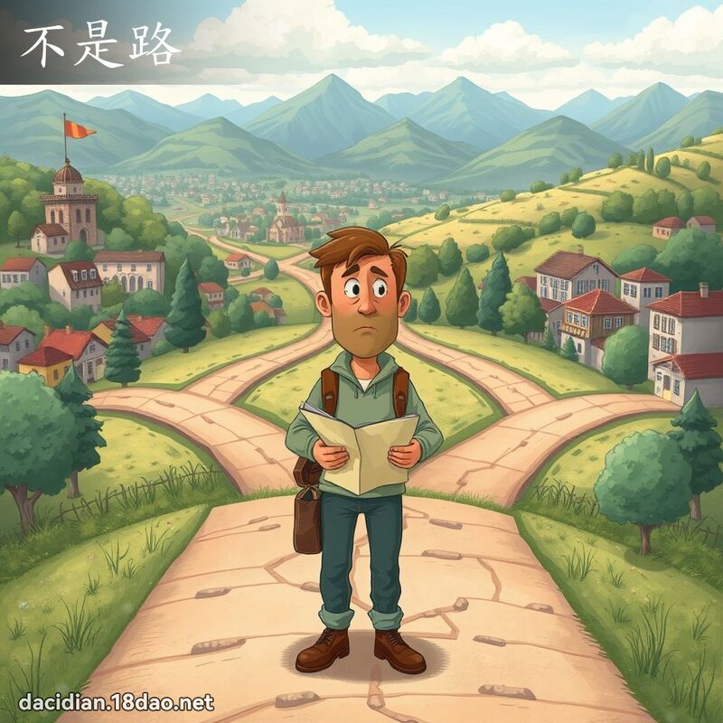 不是路 - 國語大辭典配圖