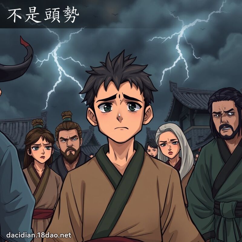 不是頭勢 - 國語大辭典配圖
