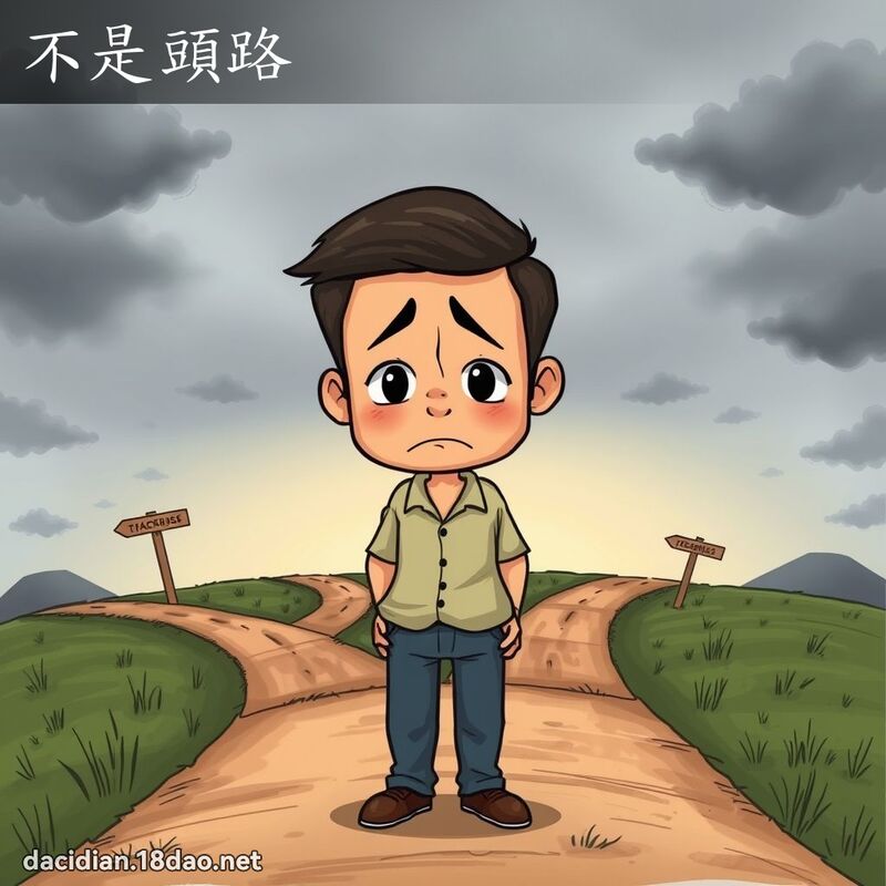 不是頭路 - 國語大辭典配圖