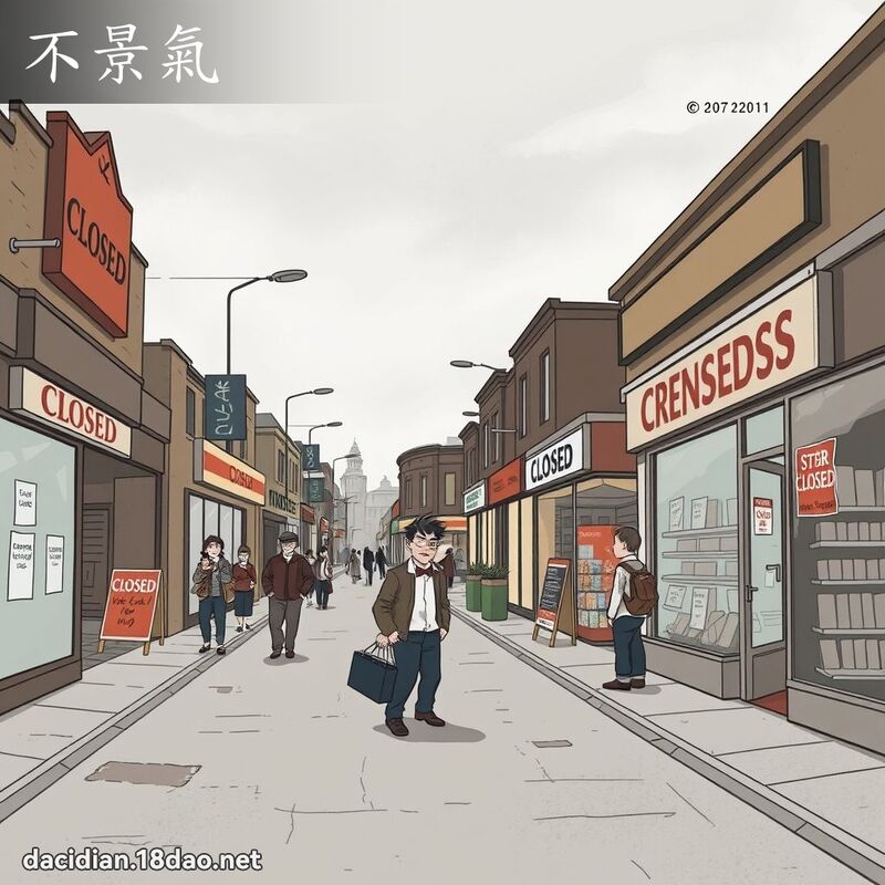 不景氣 - 國語大辭典配圖