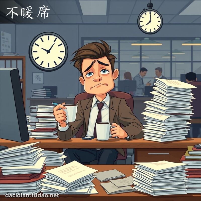 不暖席 - 国语大辞典配图