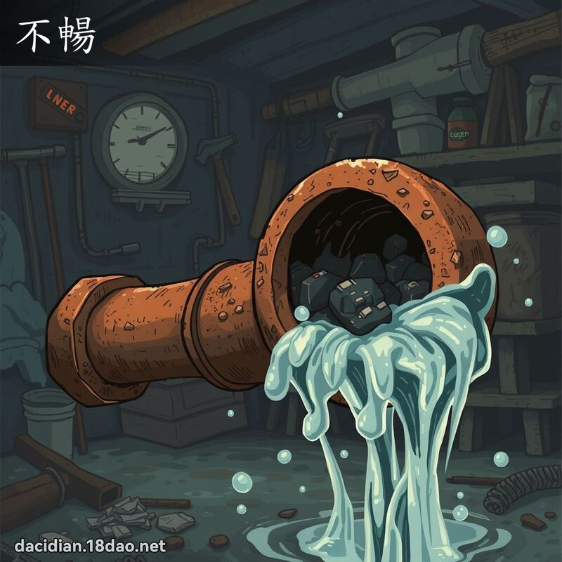 不暢 - 國語大辭典配圖