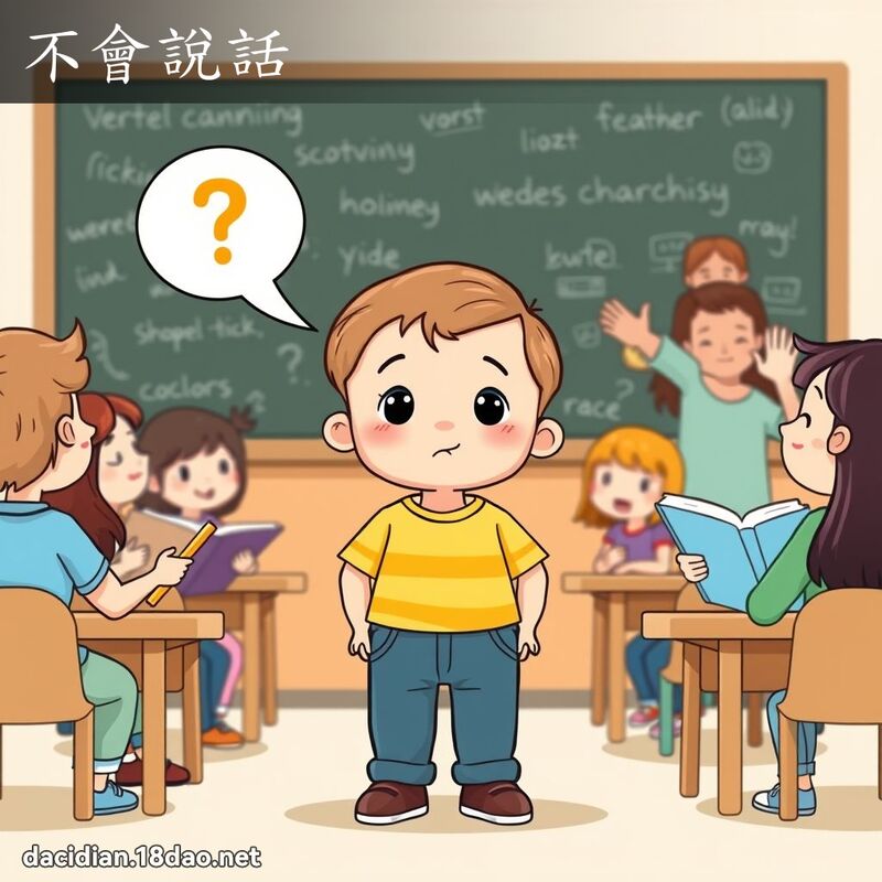 不會說話 - 國語大辭典配圖