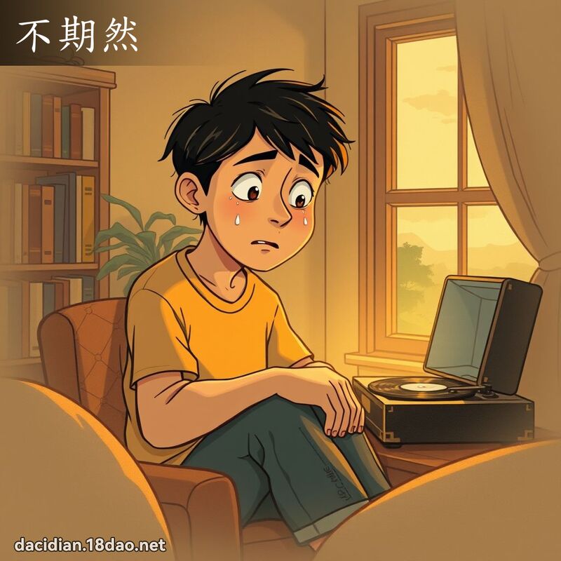 不期然 - 国语大辞典配图