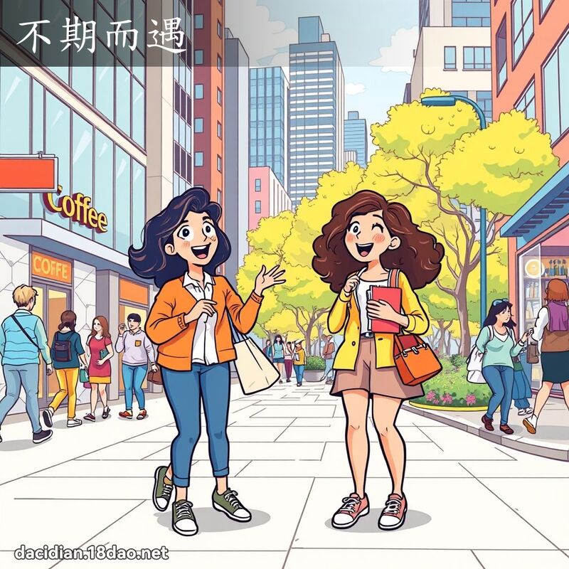 不期而遇 - 國語大辭典配圖