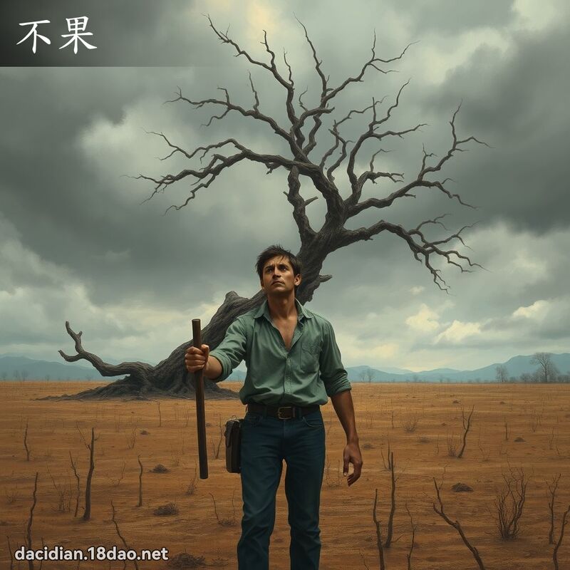 不果 - 國語大辭典配圖