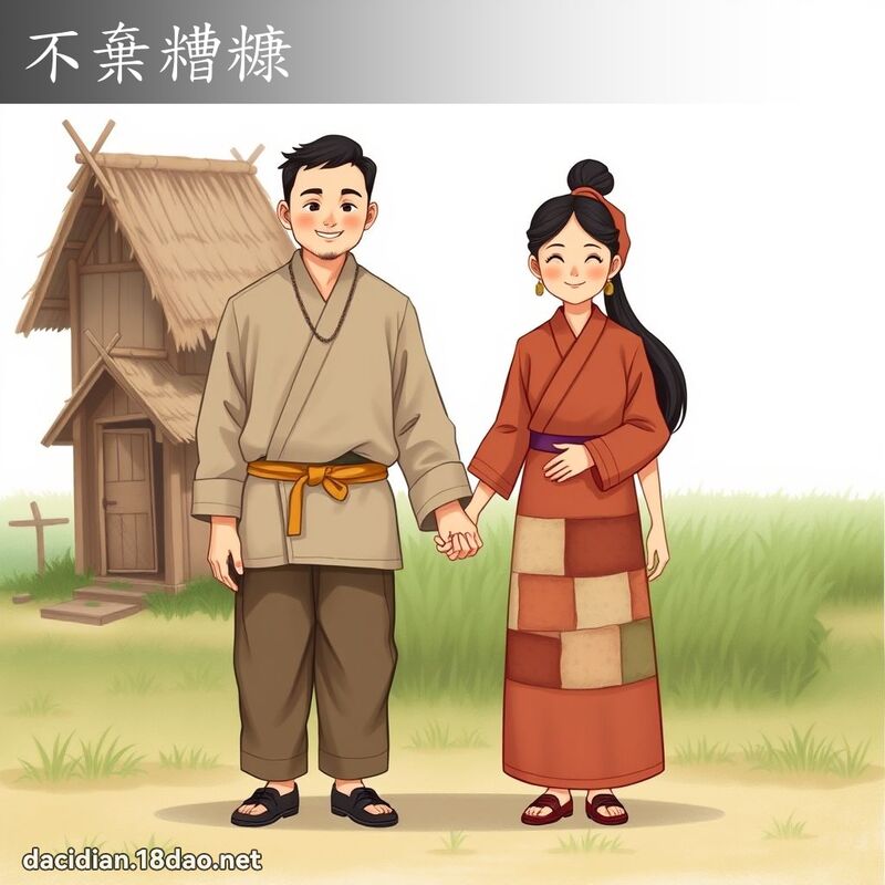 不棄糟糠 - 國語大辭典配圖