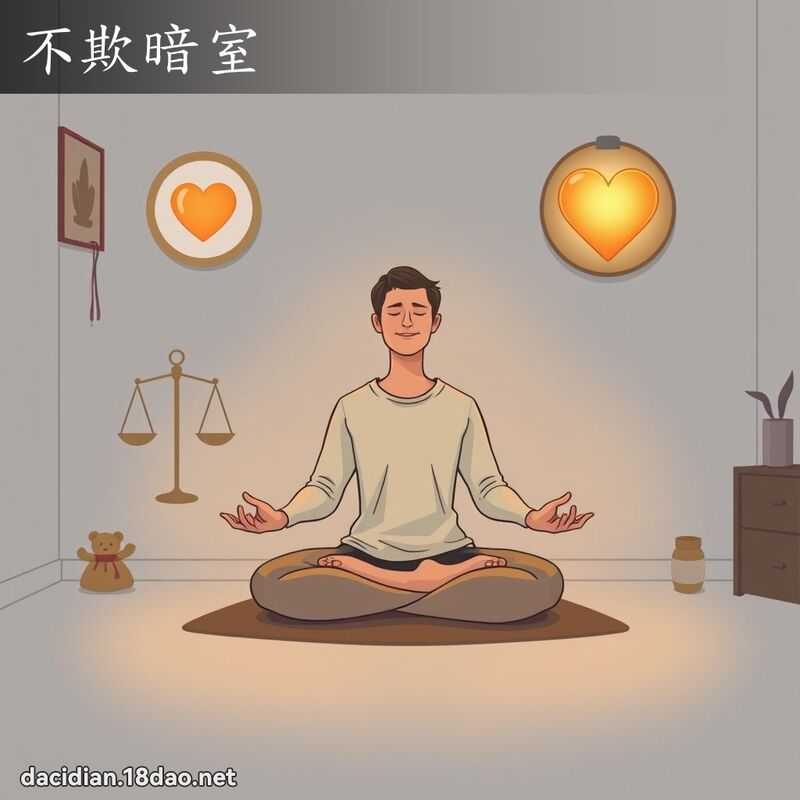 不欺暗室 - 国语大辞典配图