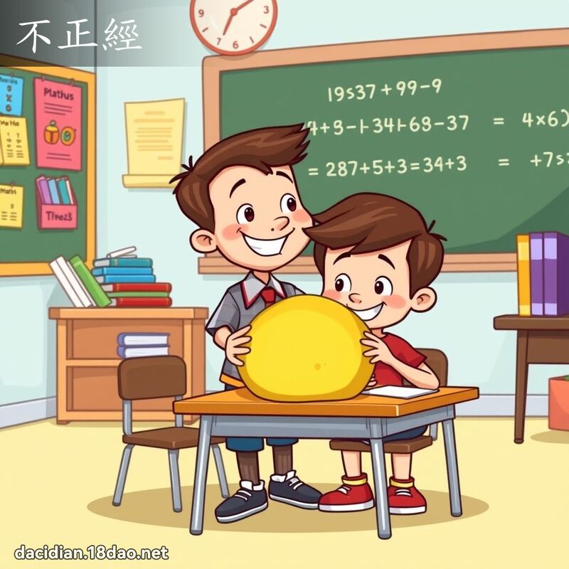 不正經 - 國語大辭典配圖