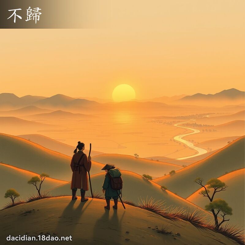 不歸 - 國語大辭典配圖