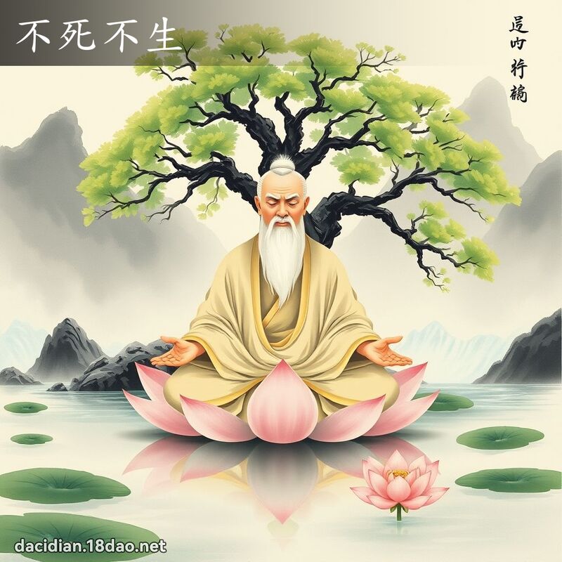 不死不生 - 國語大辭典配圖