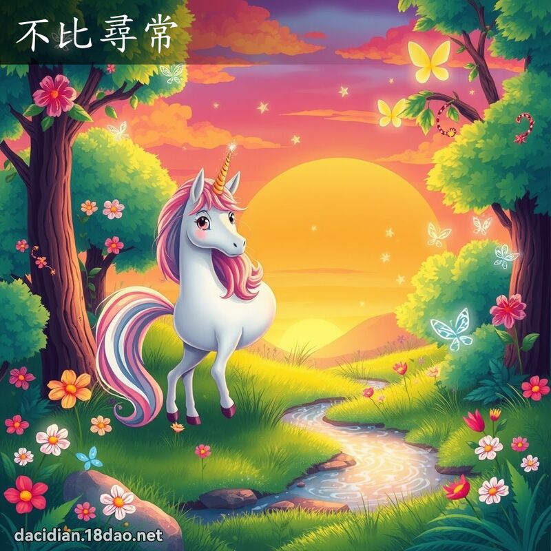 不比寻常 - 国语大辞典配图