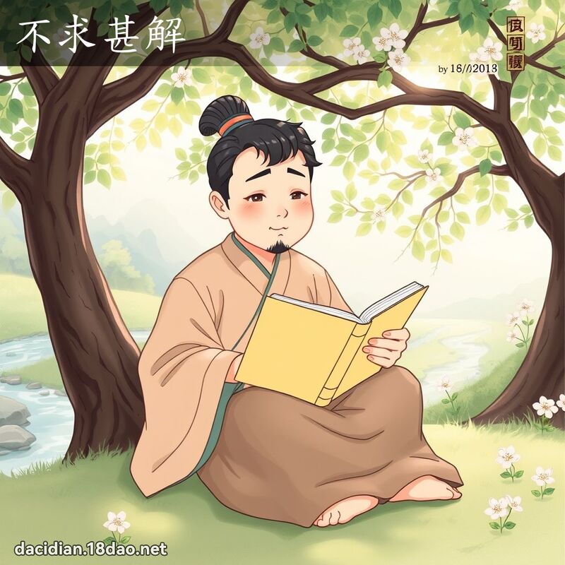不求甚解 - 国语大辞典配图