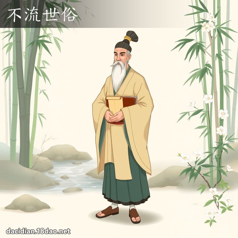 不流世俗 - 國語大辭典配圖