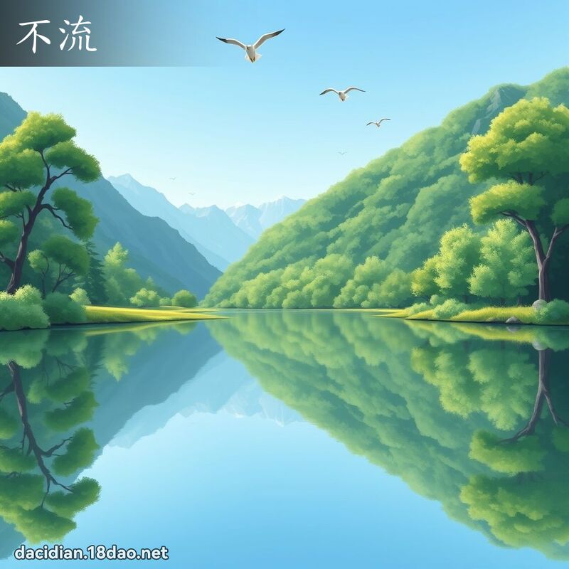 不流 - 國語大辭典配圖