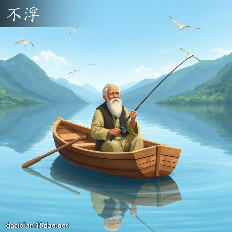 不浮 - 國語大辭典配圖