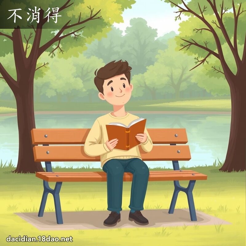 不消得 - 國語大辭典配圖