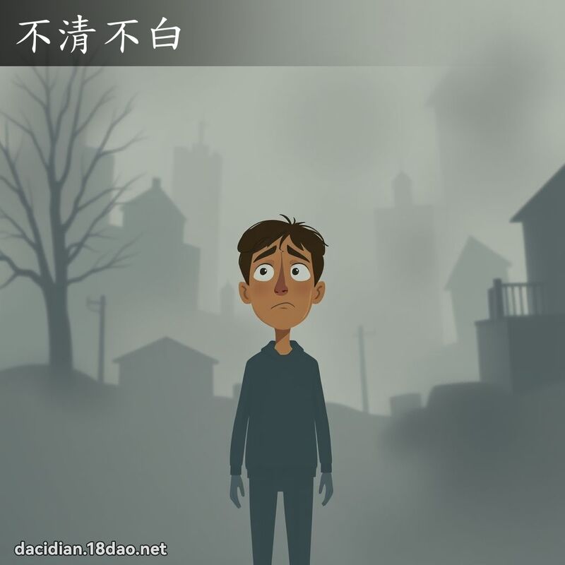 不清不白 - 国语大辞典配图