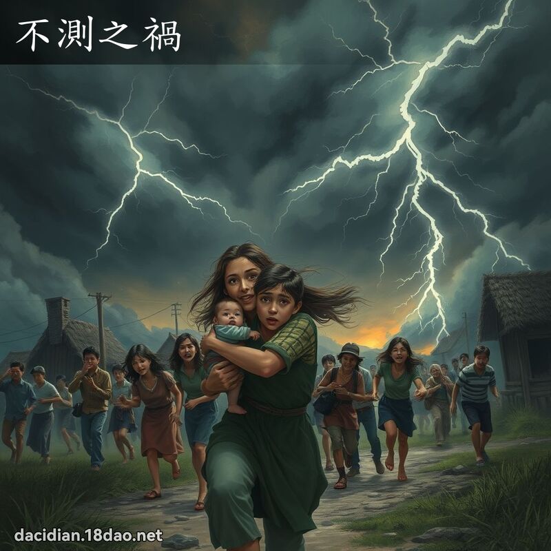 不测之祸 - 国语大辞典配图