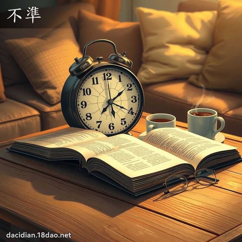 不準 - 國語大辭典配圖