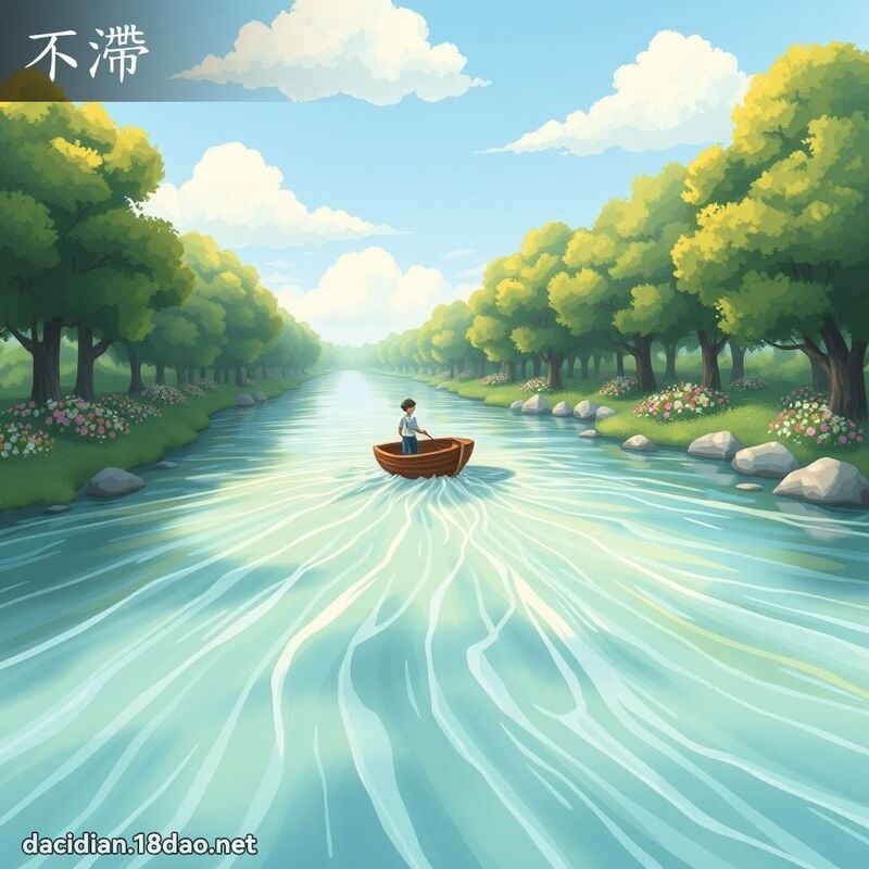 不滯 - 國語大辭典配圖