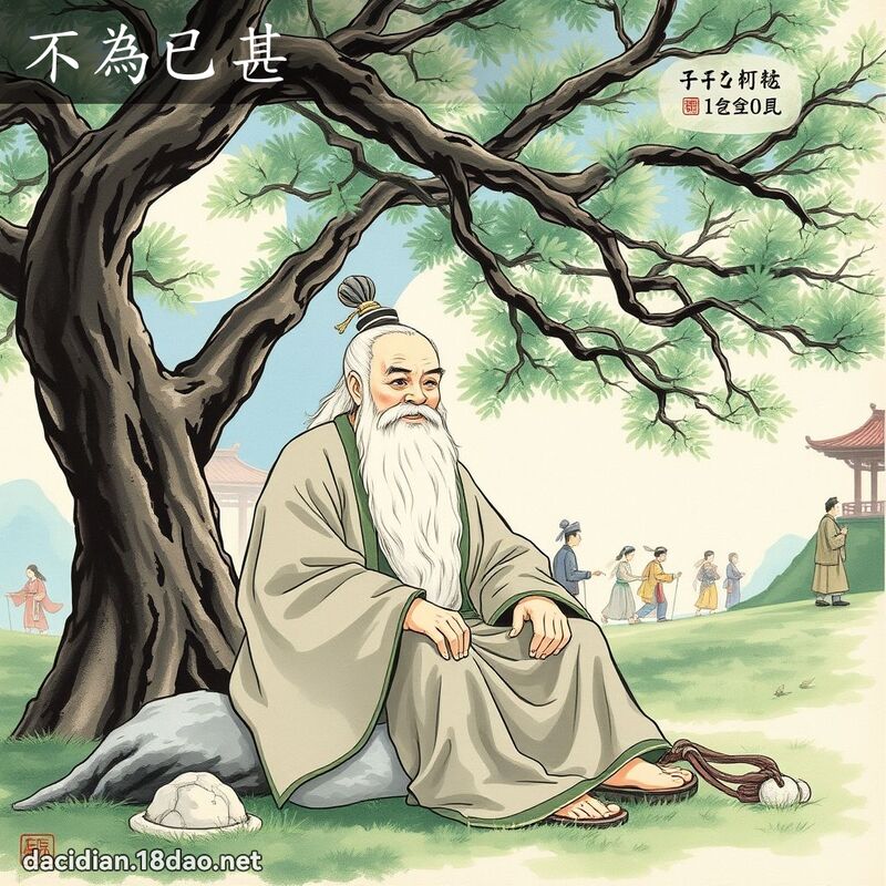 不为已甚 - 国语大辞典配图