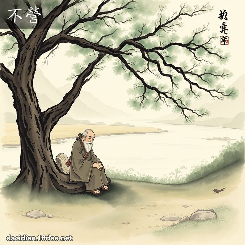 不營 - 國語大辭典配圖