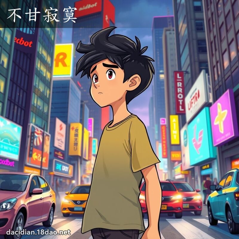 不甘寂寞 - 國語大辭典配圖