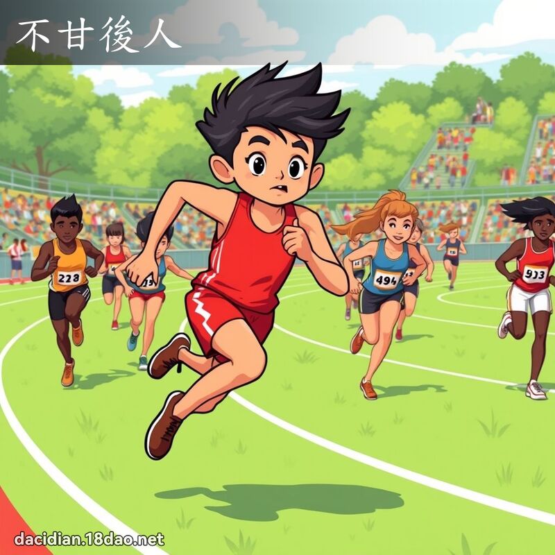 不甘後人 - 國語大辭典配圖