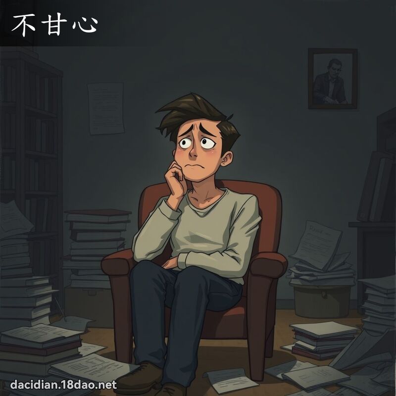 不甘心 - 国语大辞典配图