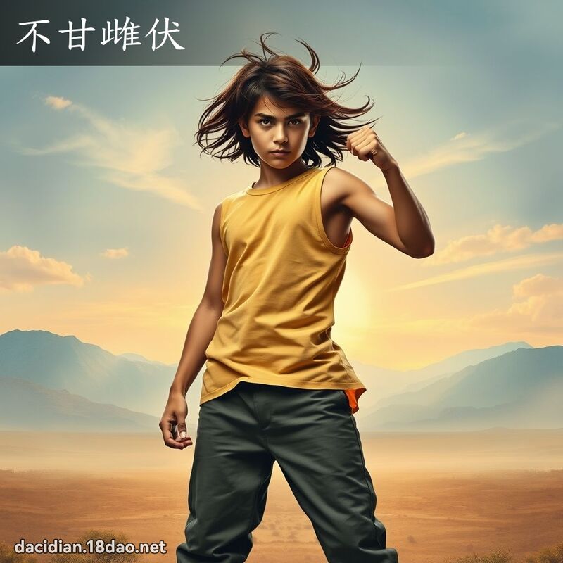 不甘雌伏 - 國語大辭典配圖