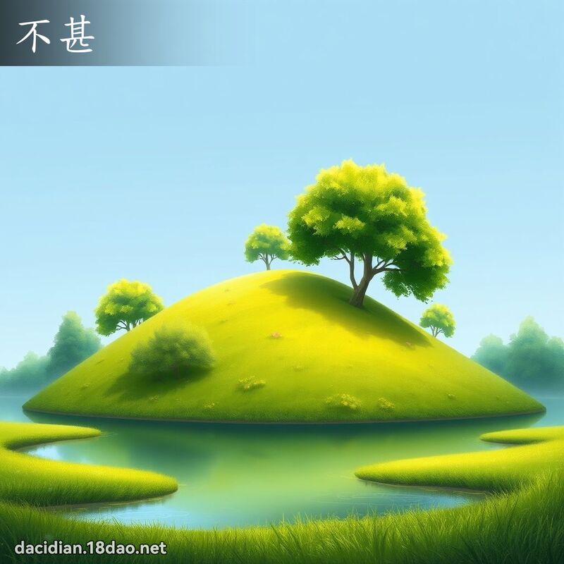 不甚 - 国语大辞典配图