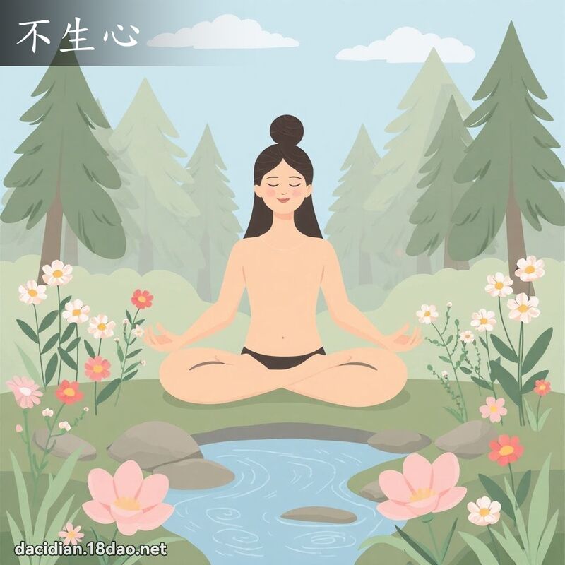 不生心 - 国语大辞典配图