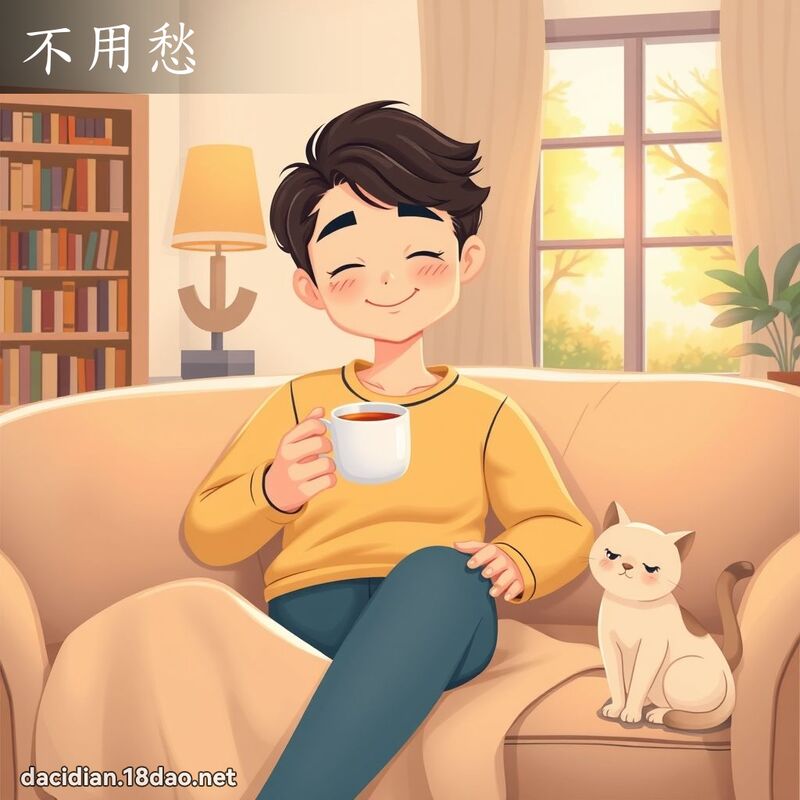 不用愁 - 国语大辞典配图