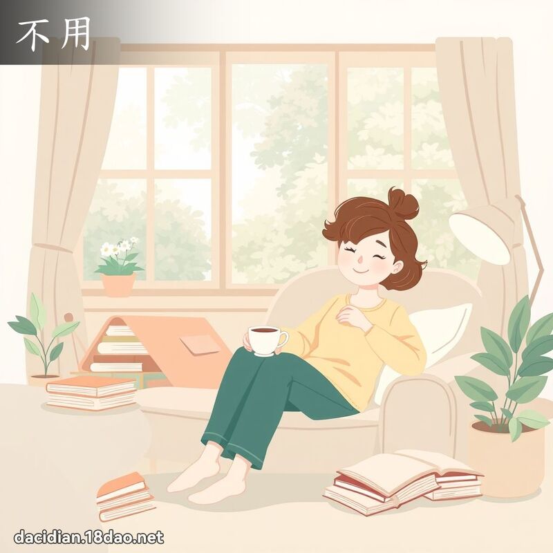 不用 - 國語大辭典配圖