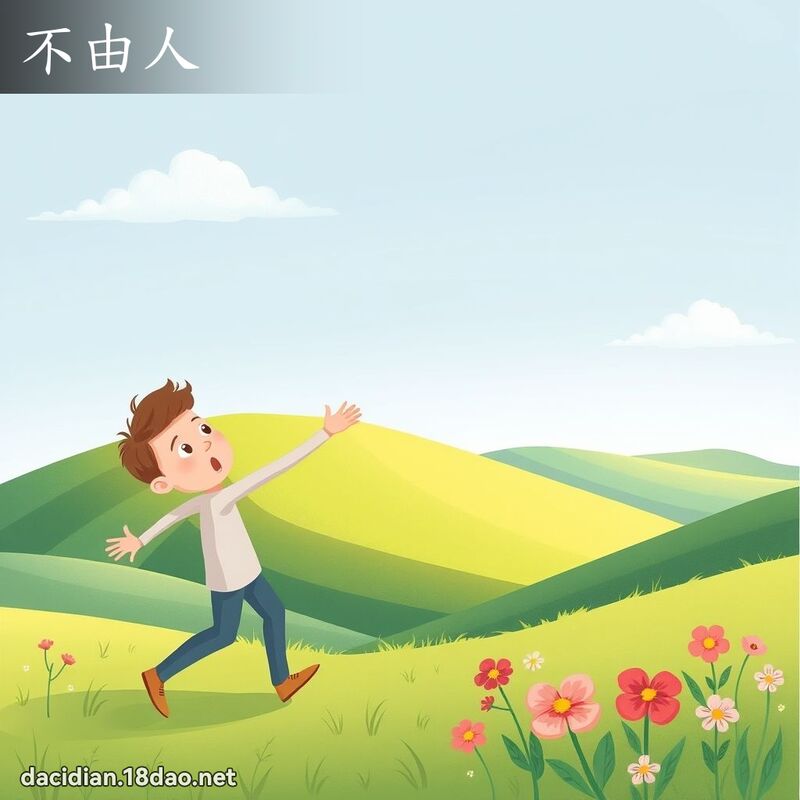 不由人 - 国语大辞典配图