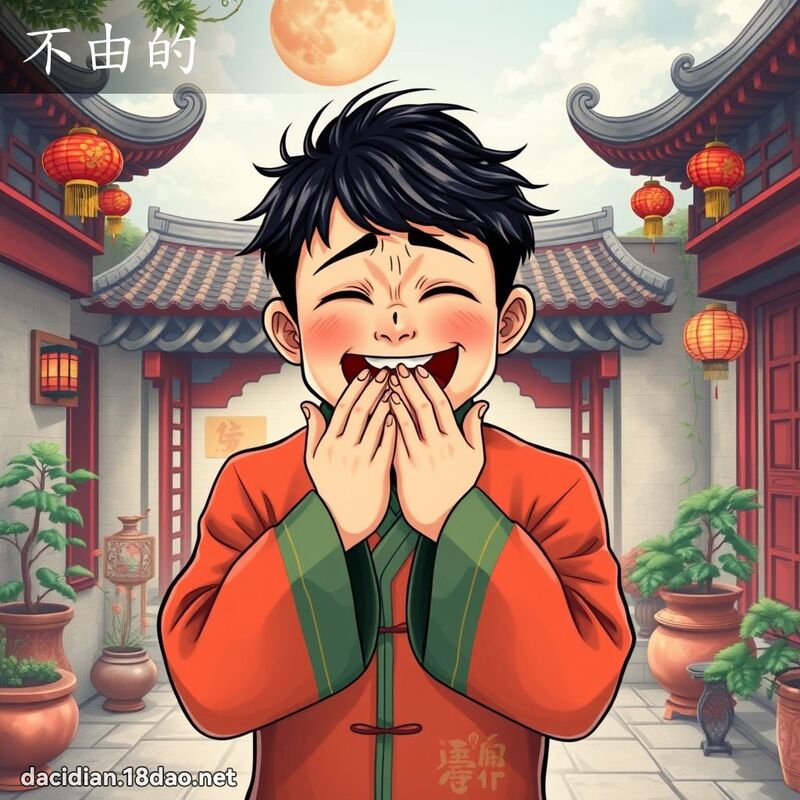 不由的 - 國語大辭典配圖