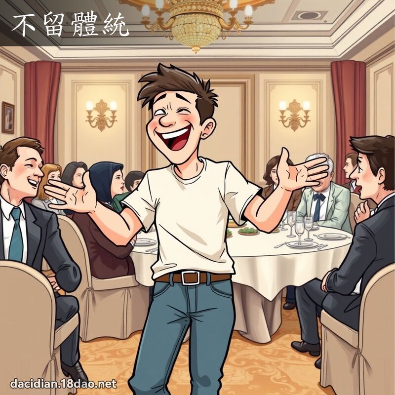 不留體統 - 國語大辭典配圖