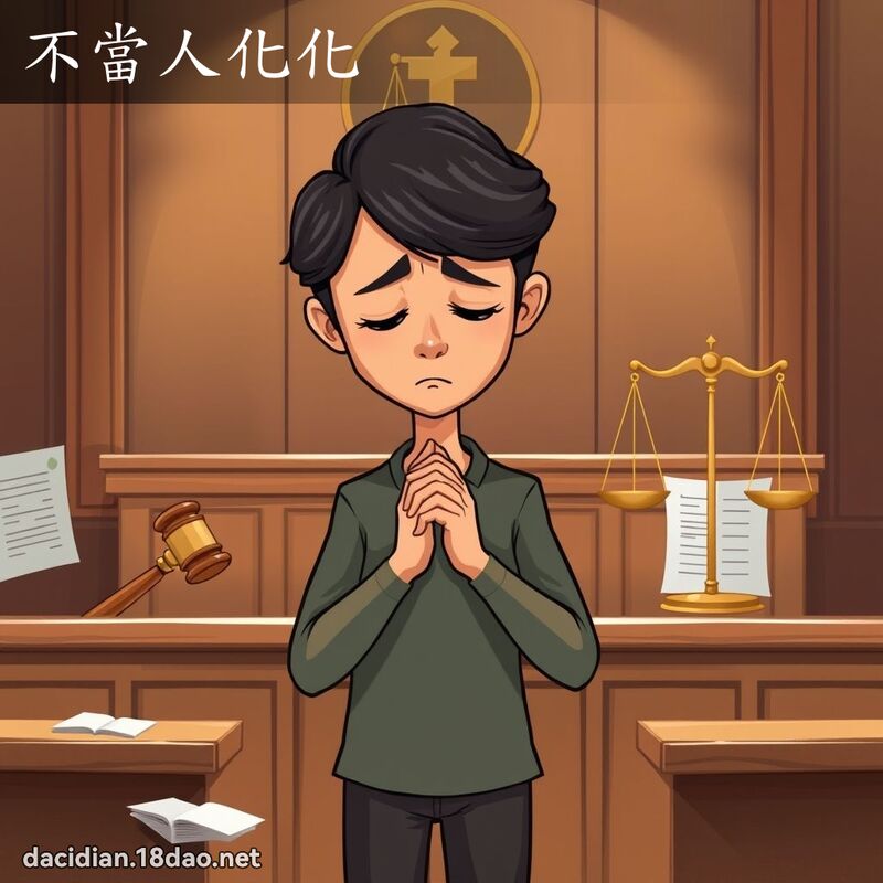 不當人化化 - 國語大辭典配圖