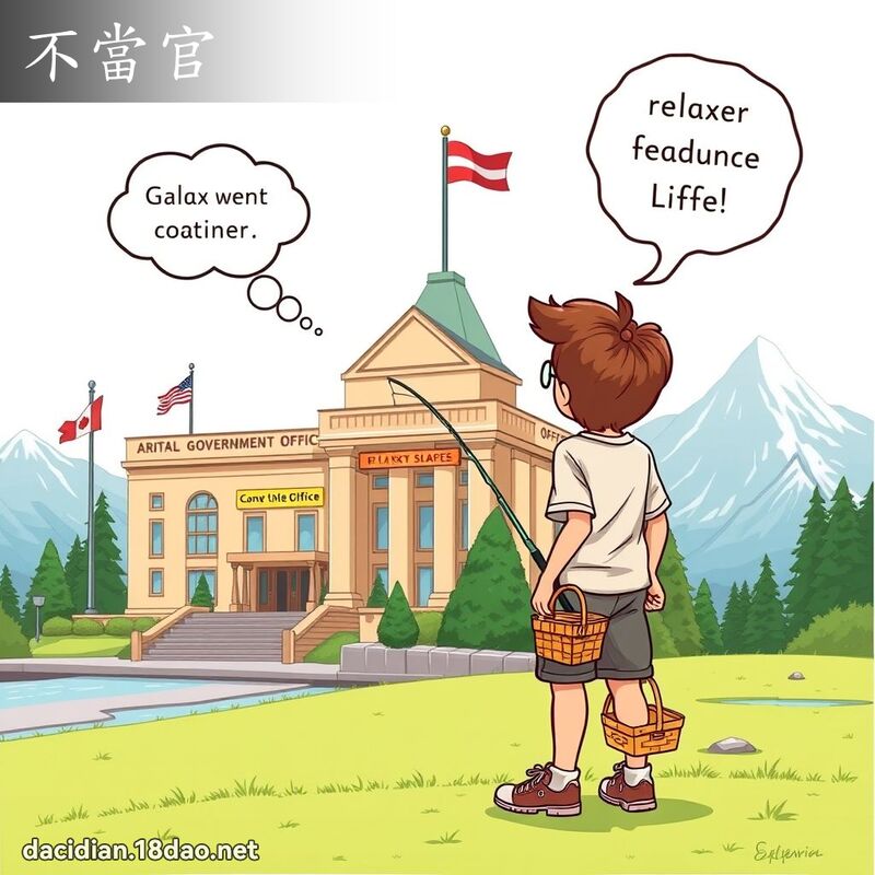 不当官 - 国语大辞典配图