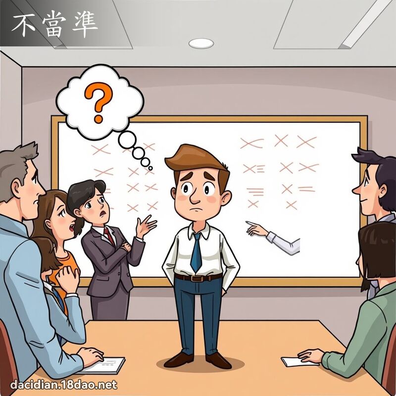 不当准 - 国语大辞典配图