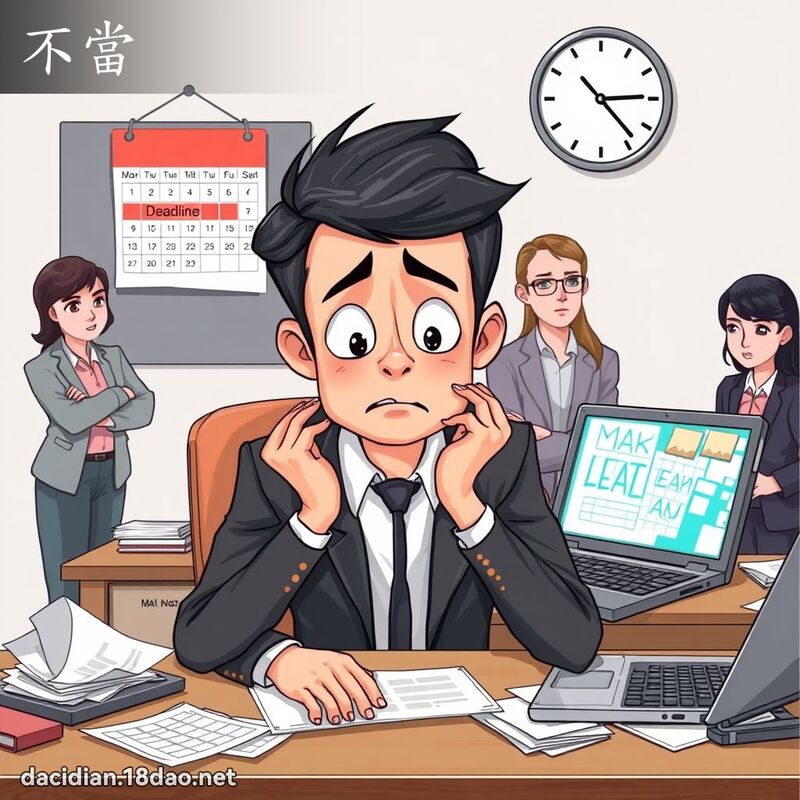 詞語: 不當 (多意詞)